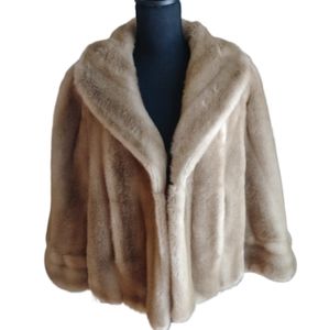Vintage 70s Vegan Fur Tissavel of France Cape